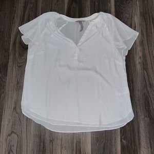 H&M—All White Blouse